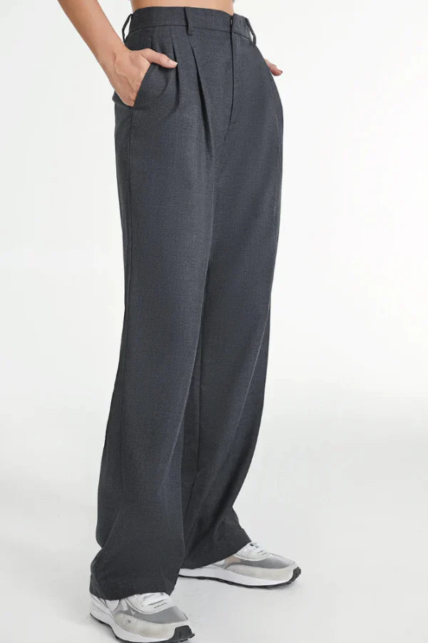 Lucia Charcoal Tailored Pants